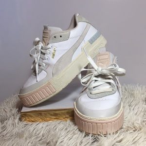 PUMA platform sneakers (Neutral color block print)